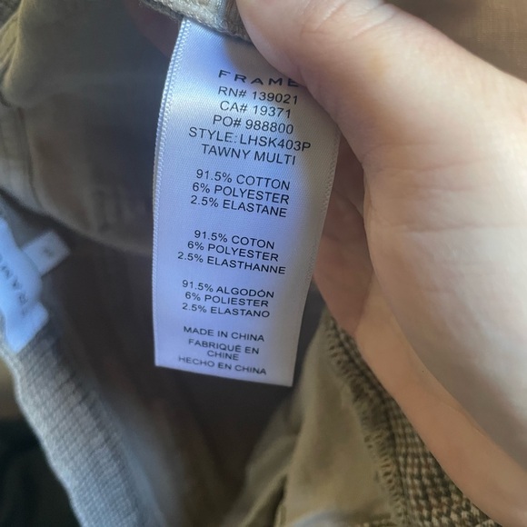 FRAME Le High Skinny plaid gingham jeans size 27 - Picture 8 of 11